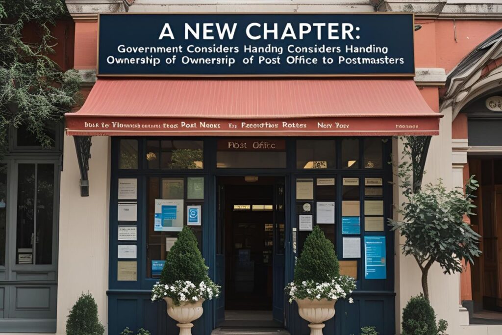 A New Chapter Government Considers Handing Ownership of Post Office to Postmasters